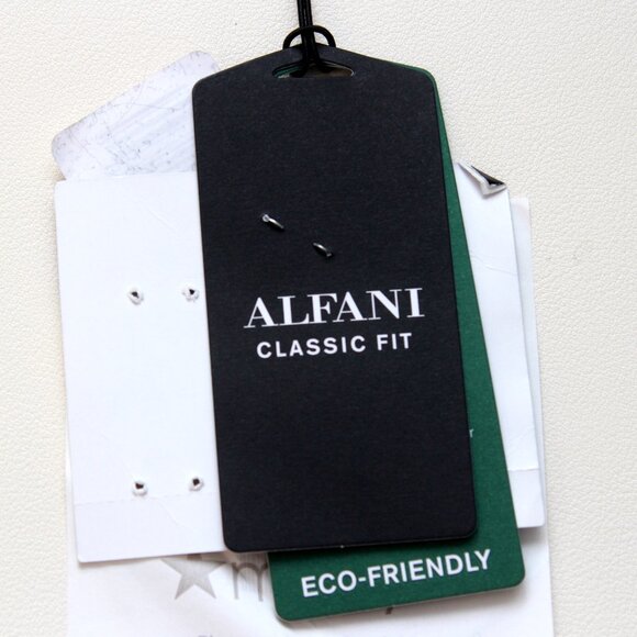 38R ALFANI Men's Suit Jacket Black Solid Classic Fit‎ Stretch E01034 - Picture 4 of 8